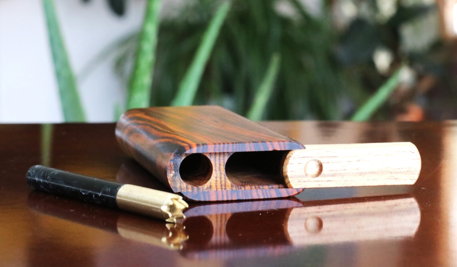 Cocobolo Wood Dugouts and one hitter- Perfect on the go smoking device