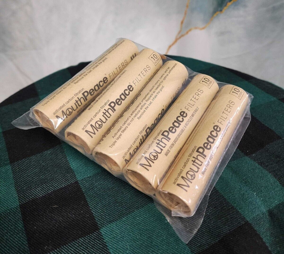 MouthPeace ORIGINAL Carbon Filter Replacements - 5 Packs of 10pc Filter Rolls