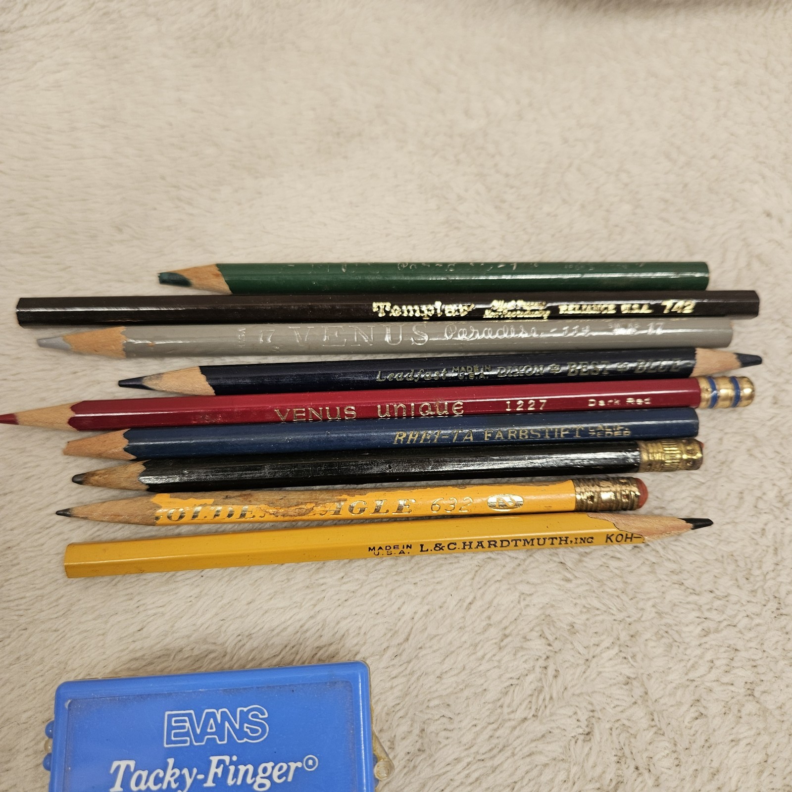 Artist Eraser Lot Charvogum Vitagum Dry Cleaner Multilith El Producto Case Empty