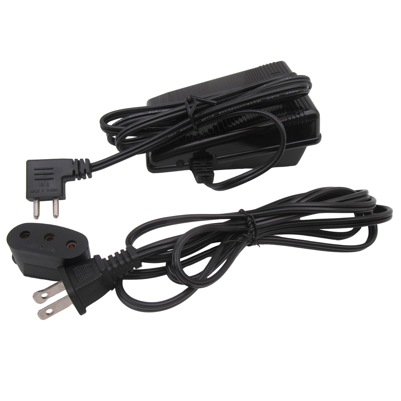 110V Foot Control Pedal & Power Cord Set FOR SINGER 201, 206K,301A,306K,401,401A