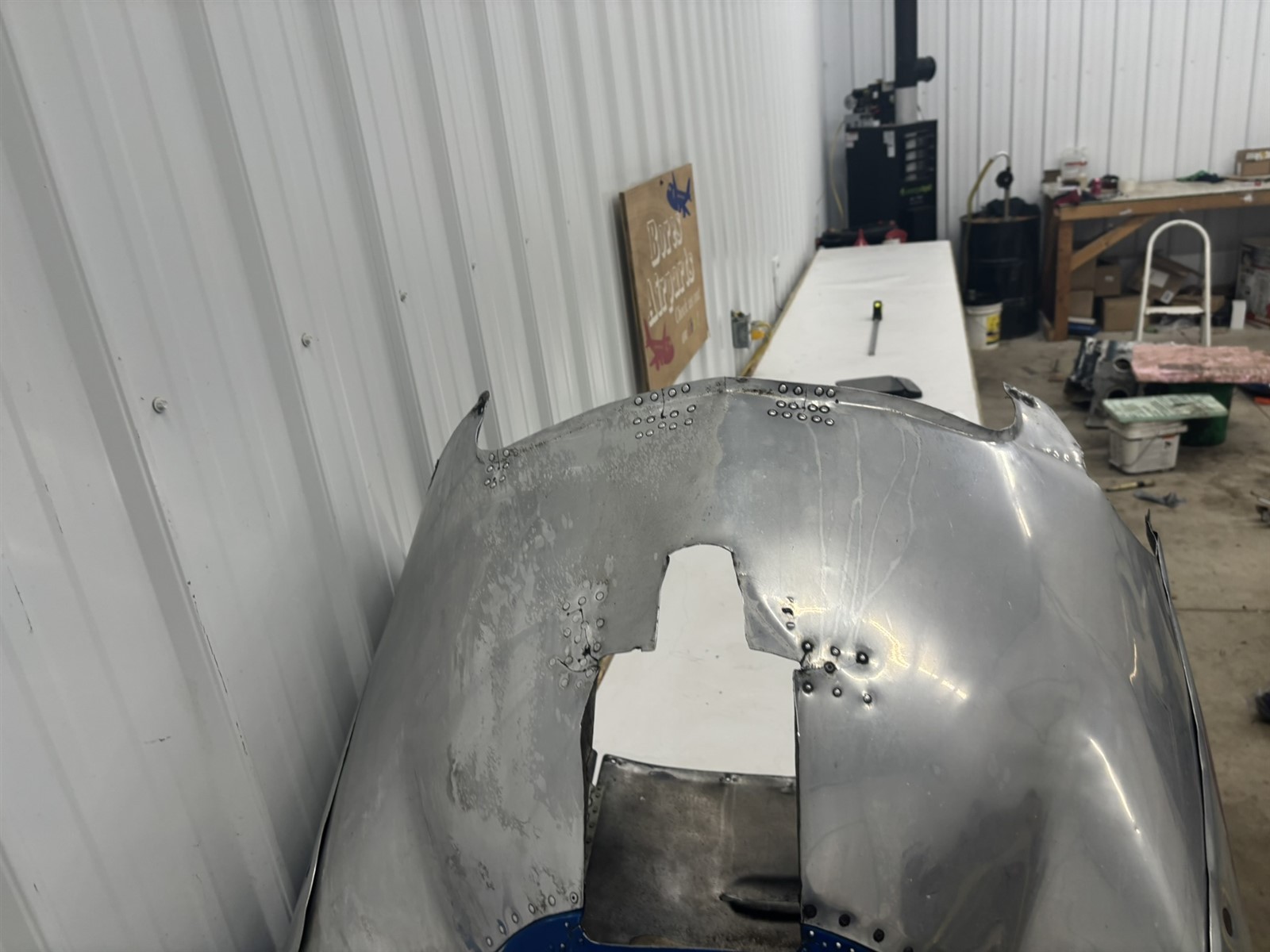 Luscombe Model 8 Cowl Cowling Fairing Upper Lower Front Assembly 086085