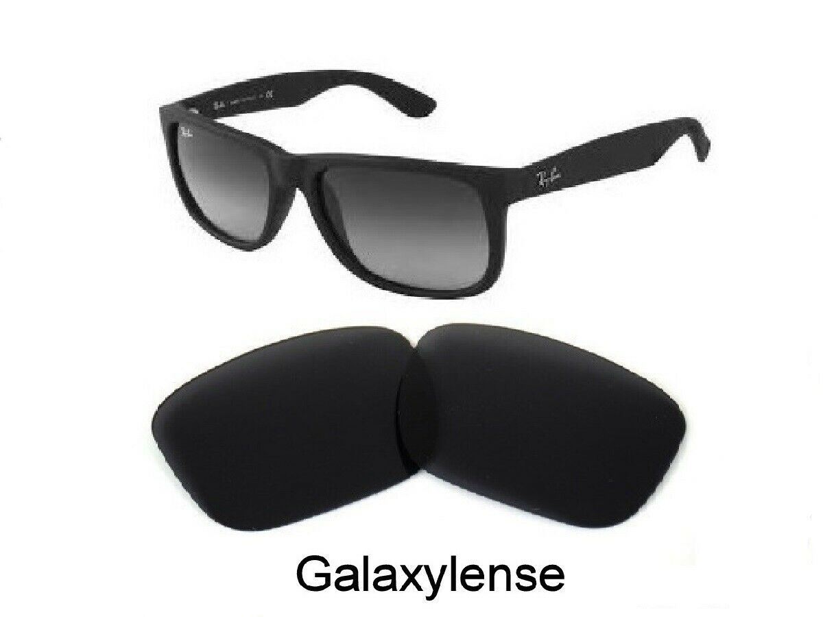 Galaxy Replacement Lenses For Ray Ban RB4165 Justin Black 54mm Sunglasses