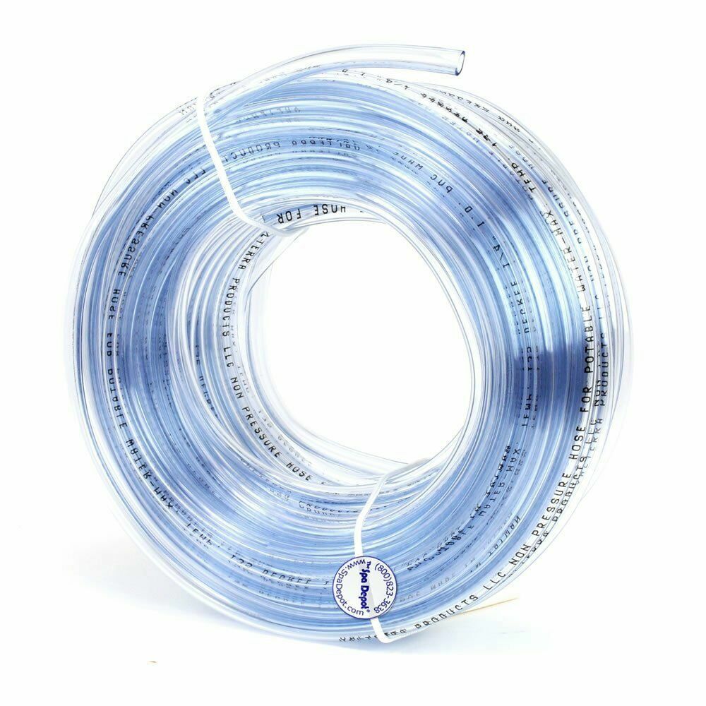 1/4" inside diameter 20-feet Clear PVC vinyl tubing/flexible hose