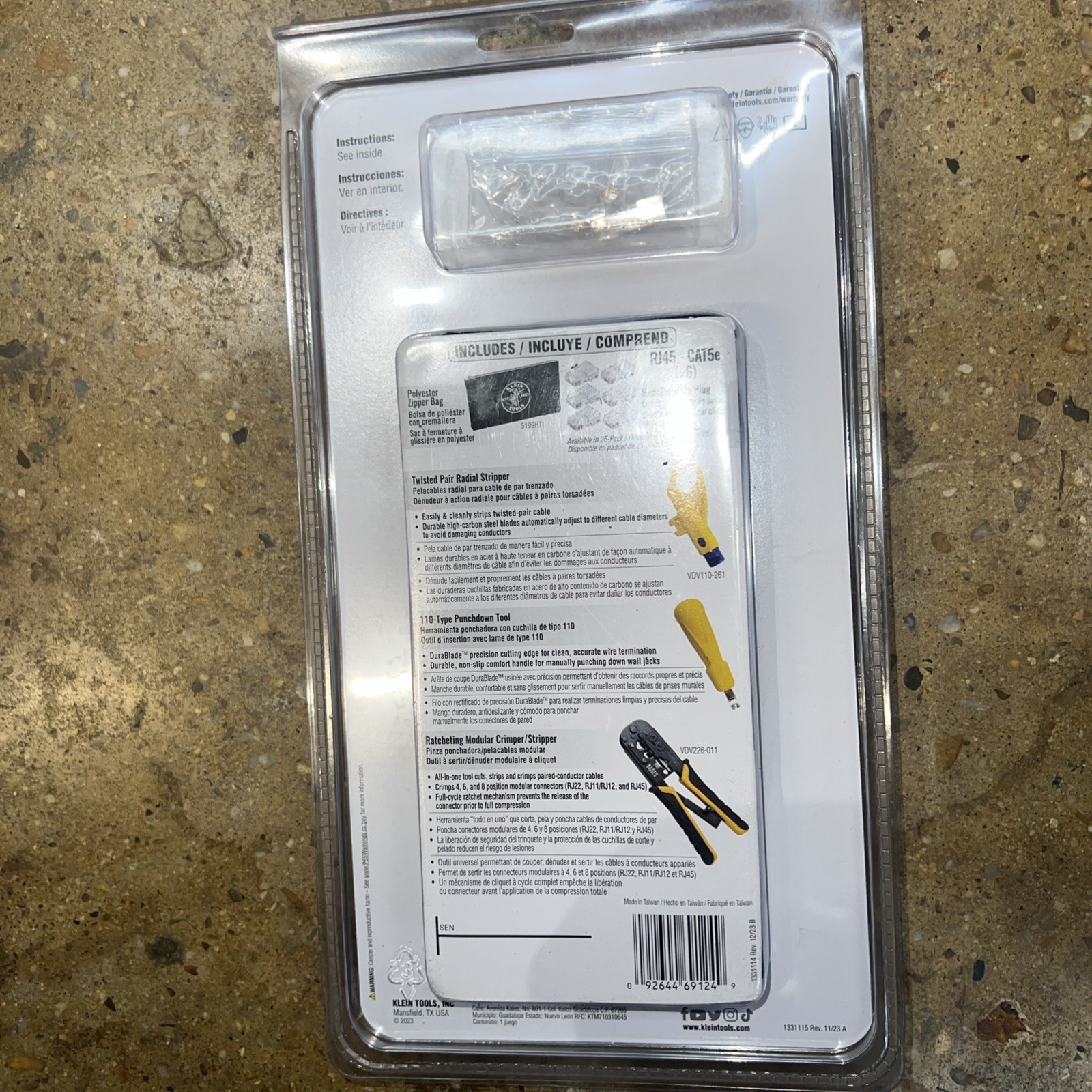 Klein Tools Data Cable Installation Kit With Zipper Pouch Model VDV026-212