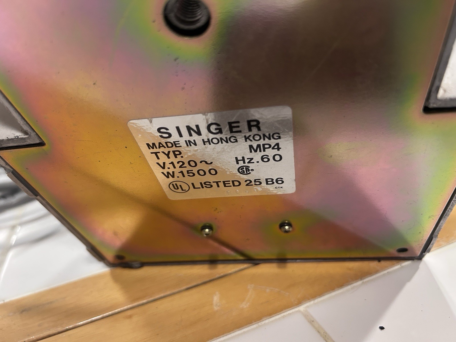 Singer Magic Press 4 Electric Clothing Iron Commercial Heat Press w/Manual Works