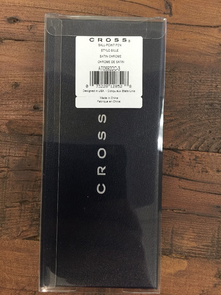Cross Easy Writer Satin Chrome Ballpoint Pen New In Box 100% Genuine