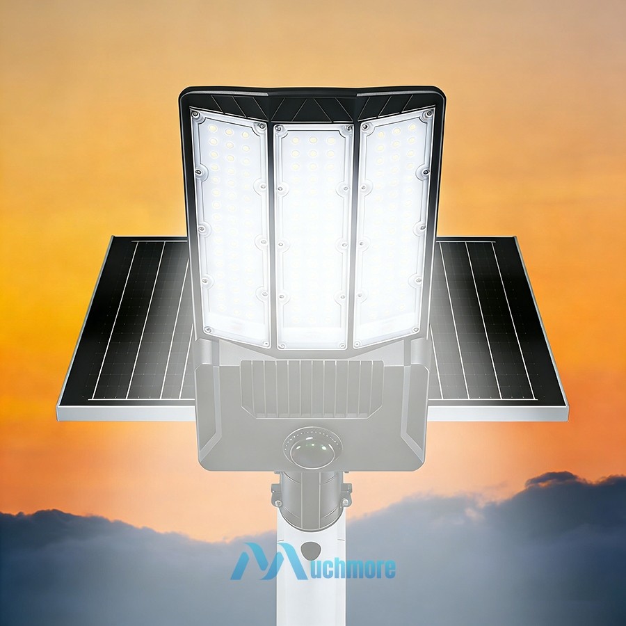 LED 16000W Commercial Solar Street Lights Outdoor Dusk to Dawn parking lot light