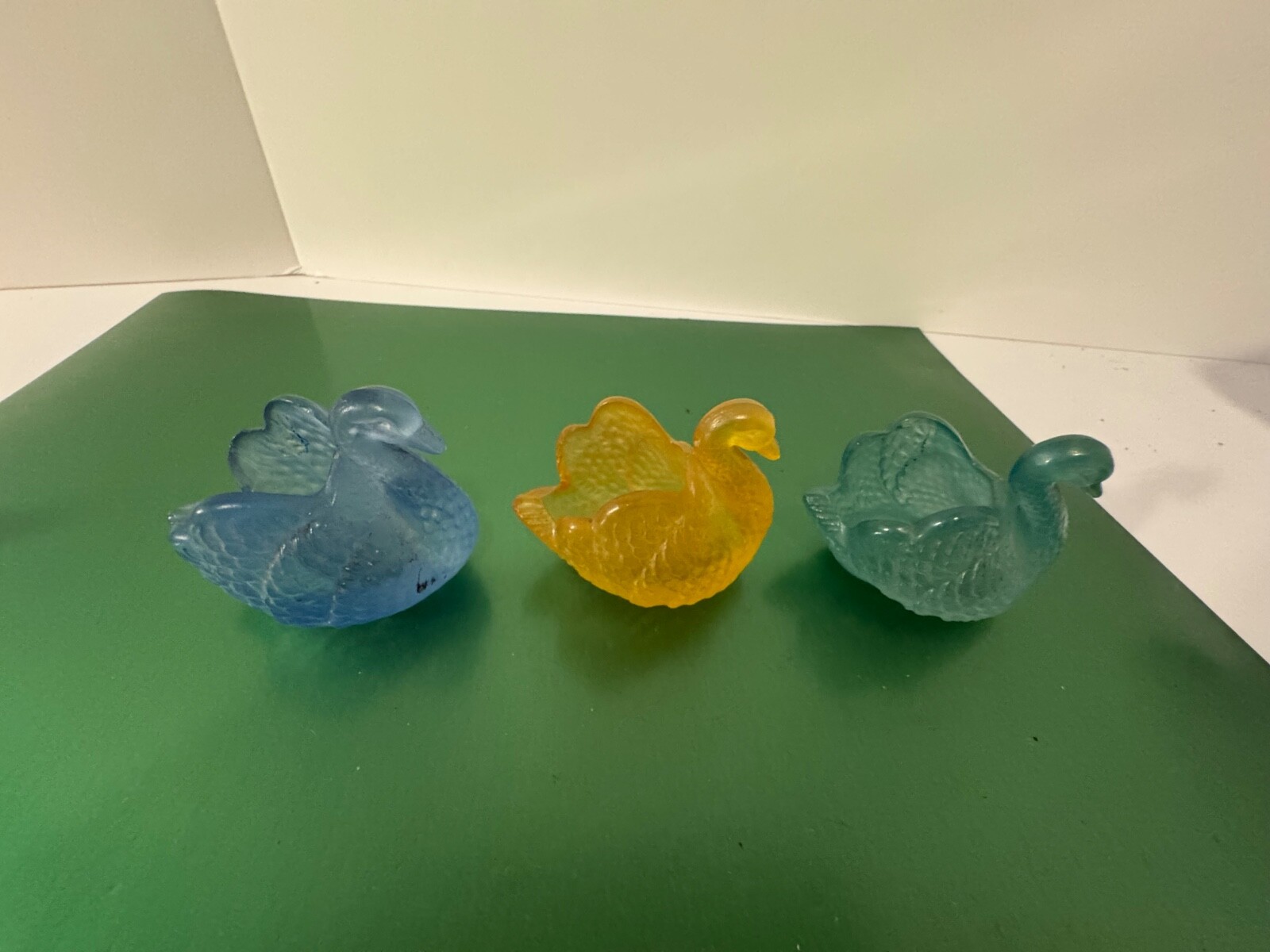 Lot of 6 Vintage Swan Salt Cellar Toothpick Holder Trinket Dish