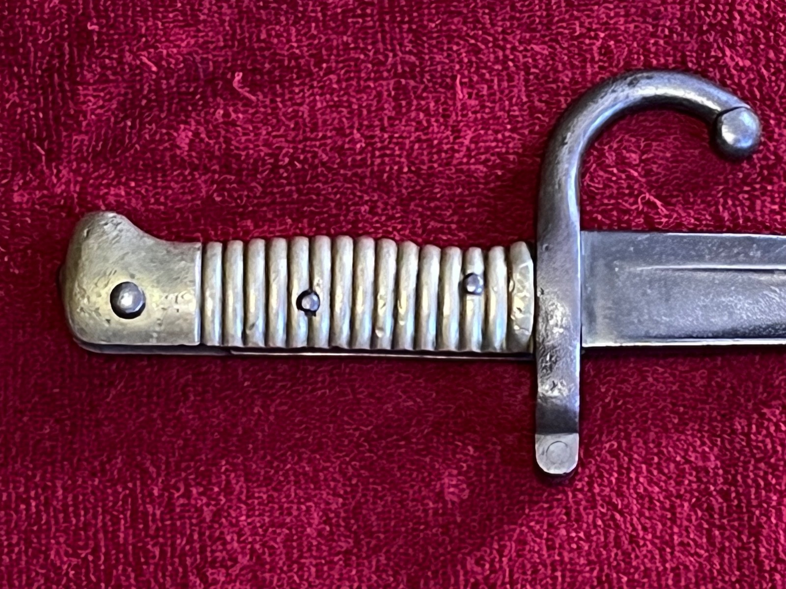 CHASSEPOT PATTERN BAYONET; NO MARKINGS. REMINGTON PRE WWI?