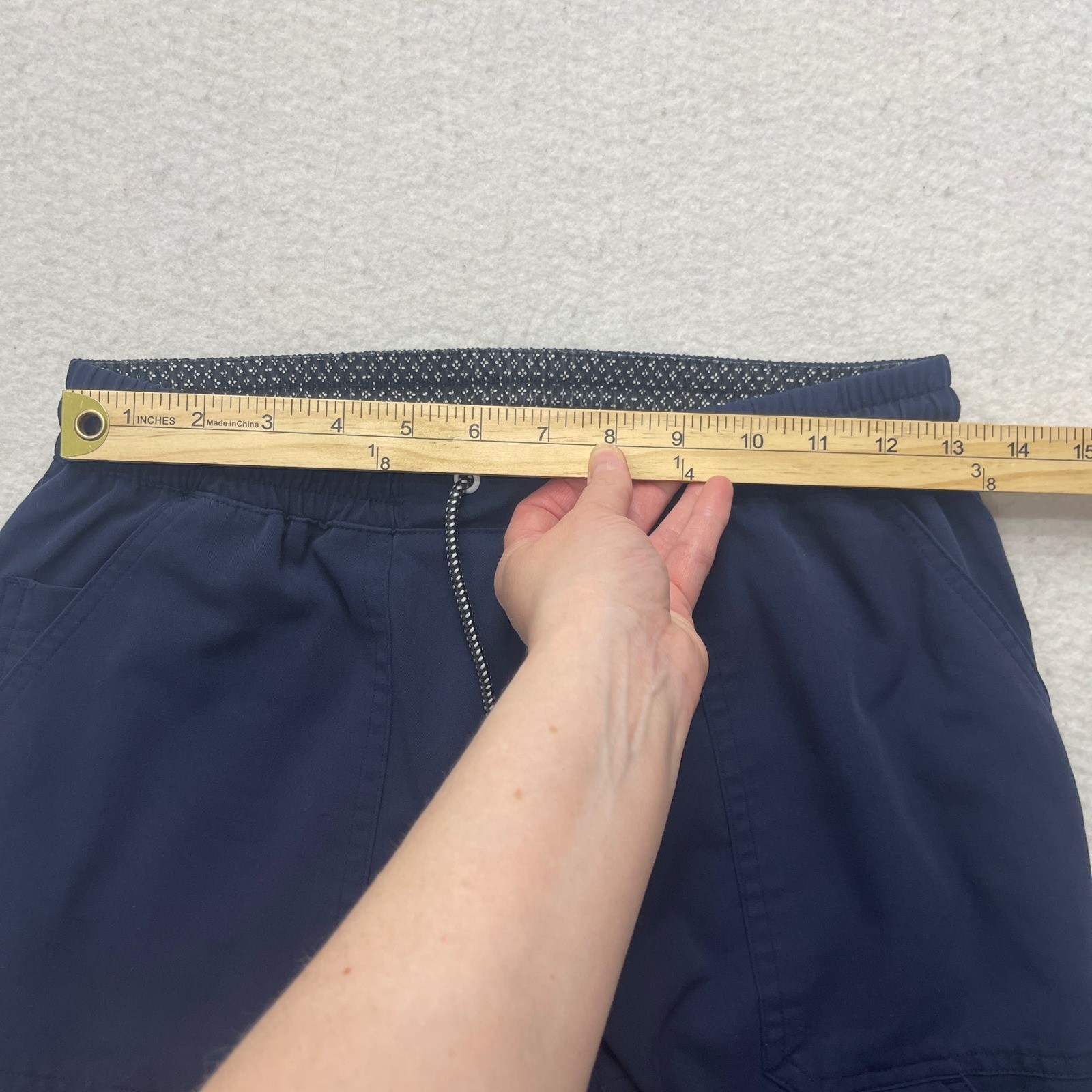 Beyond Scrubs Scrub Set Womens XS Navy Blue Jogger Pants V-Neck Top Uniform