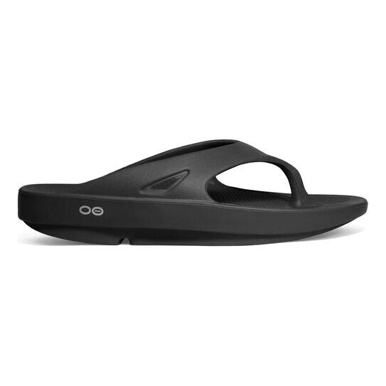 OOFOS OOriginal Flip Flops Unisex US 7W-5M Black Comfort Slip On Sandals OOF1