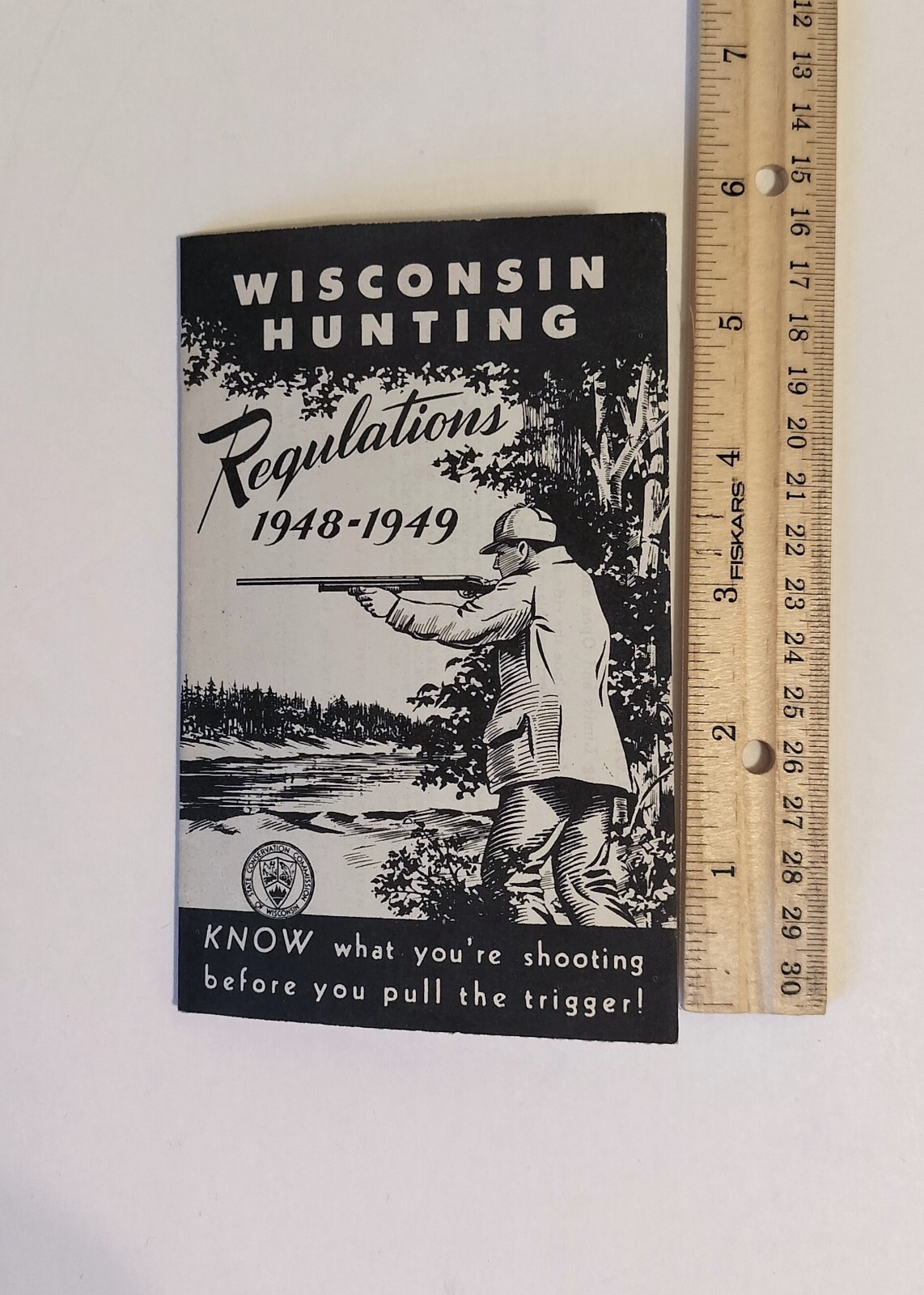 VTG Original Wisconsin Hunting Regulations 1948-1949 Foldable Pamphlet