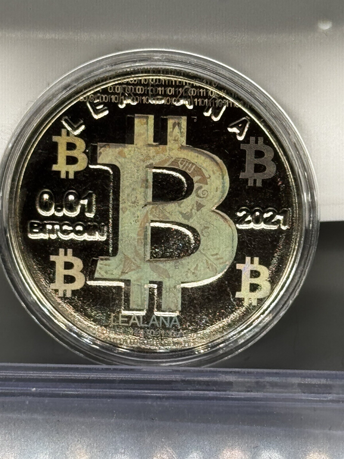 Lealana .01 nickel Design D Binary lim 140-#389-bit coin Lealana CASASCIUS