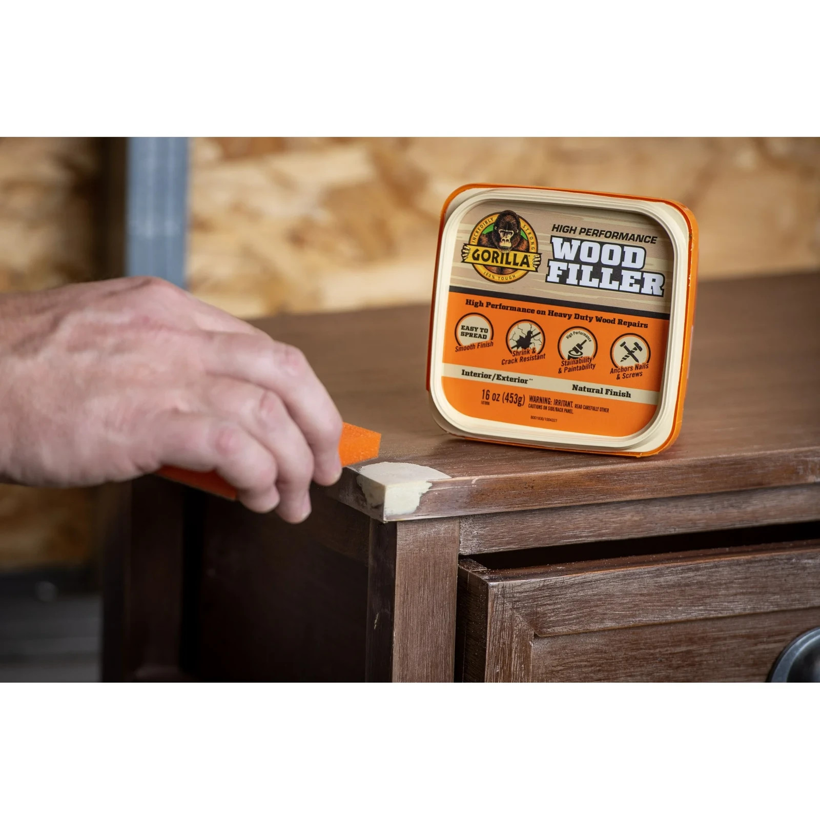 16 Oz. Natural Wood Filler Tub