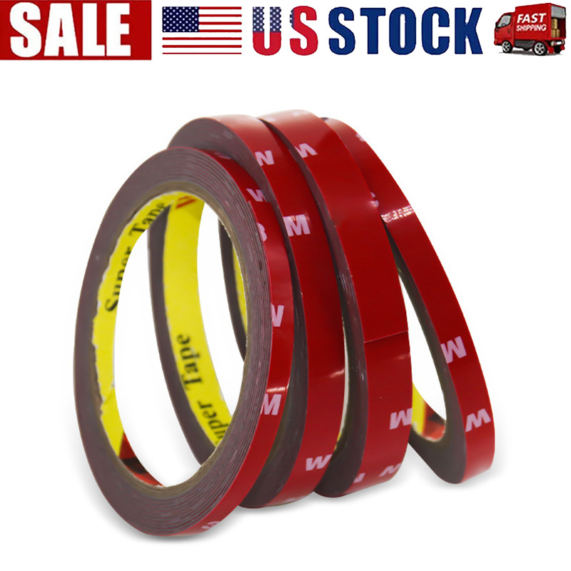 400 Auto Tape Acrylic Foam Double Sided Back Car Mounting Adhesive 3m x10mm 10ft
