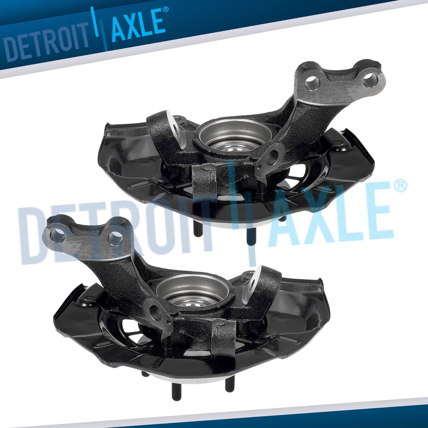 Front Steering Knuckles and Wheel Hub Bearings Set for Toyota Camry Lexus ES350