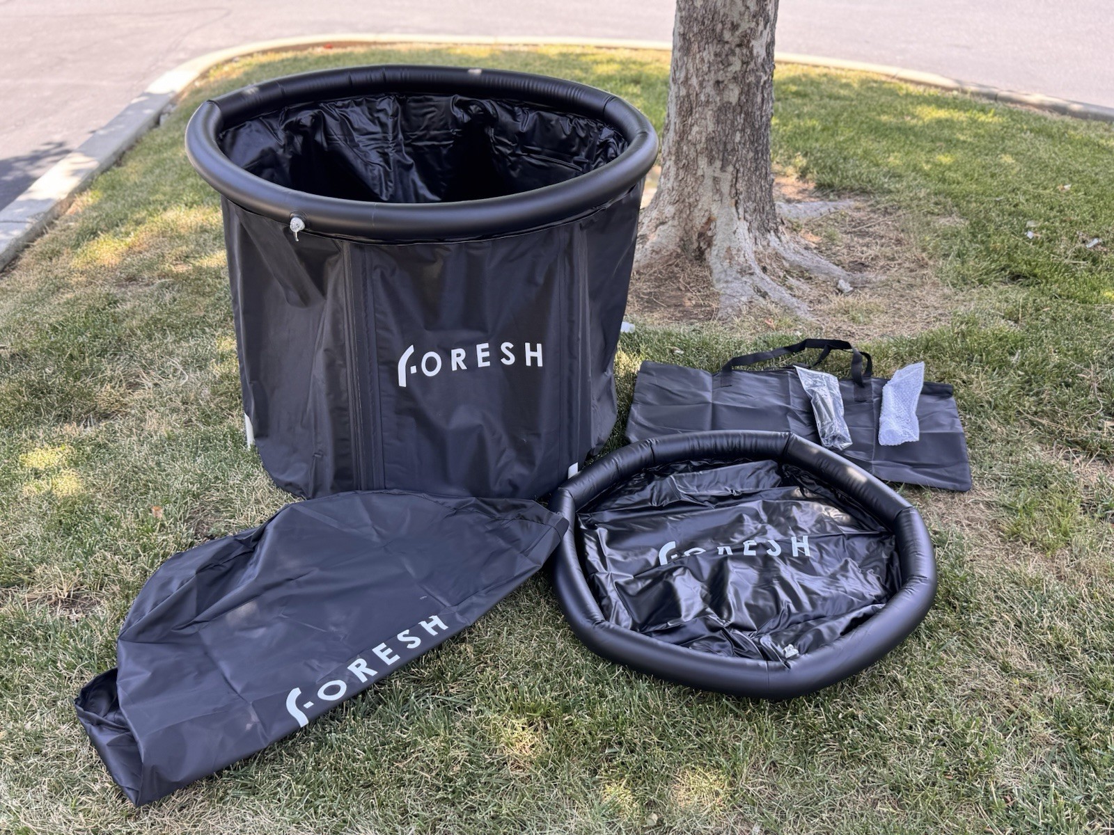 Foresh Large Ice Bath Cold Plunge Tub Premium Portable Recovery Tub