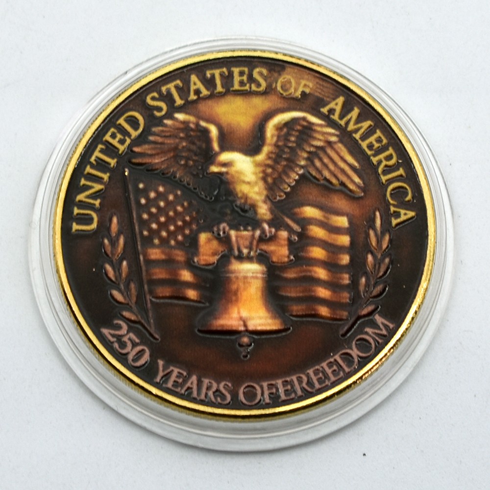 1776-2026 USA 250 Years Freedom Coin | Eagle Liberty Bell Collectible Medal