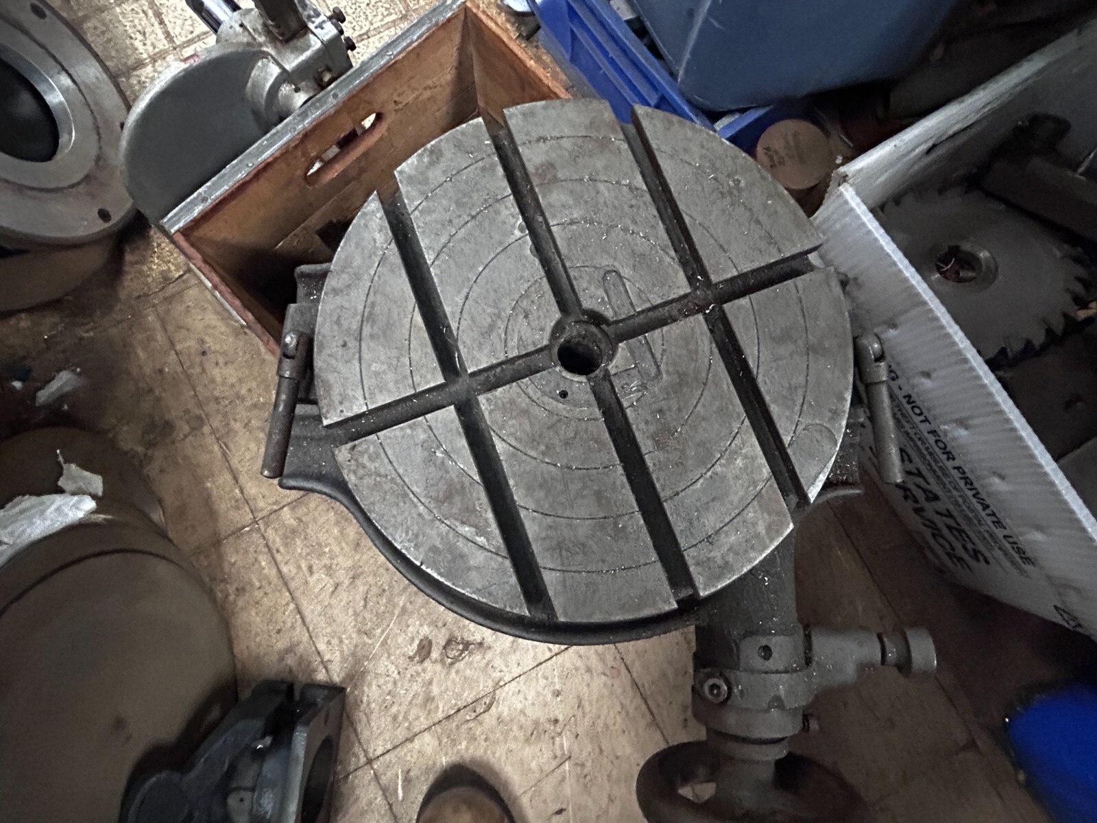 MACHINIST TOOL LATHE Japan 12" Rotary Table Fixture Made in Japan