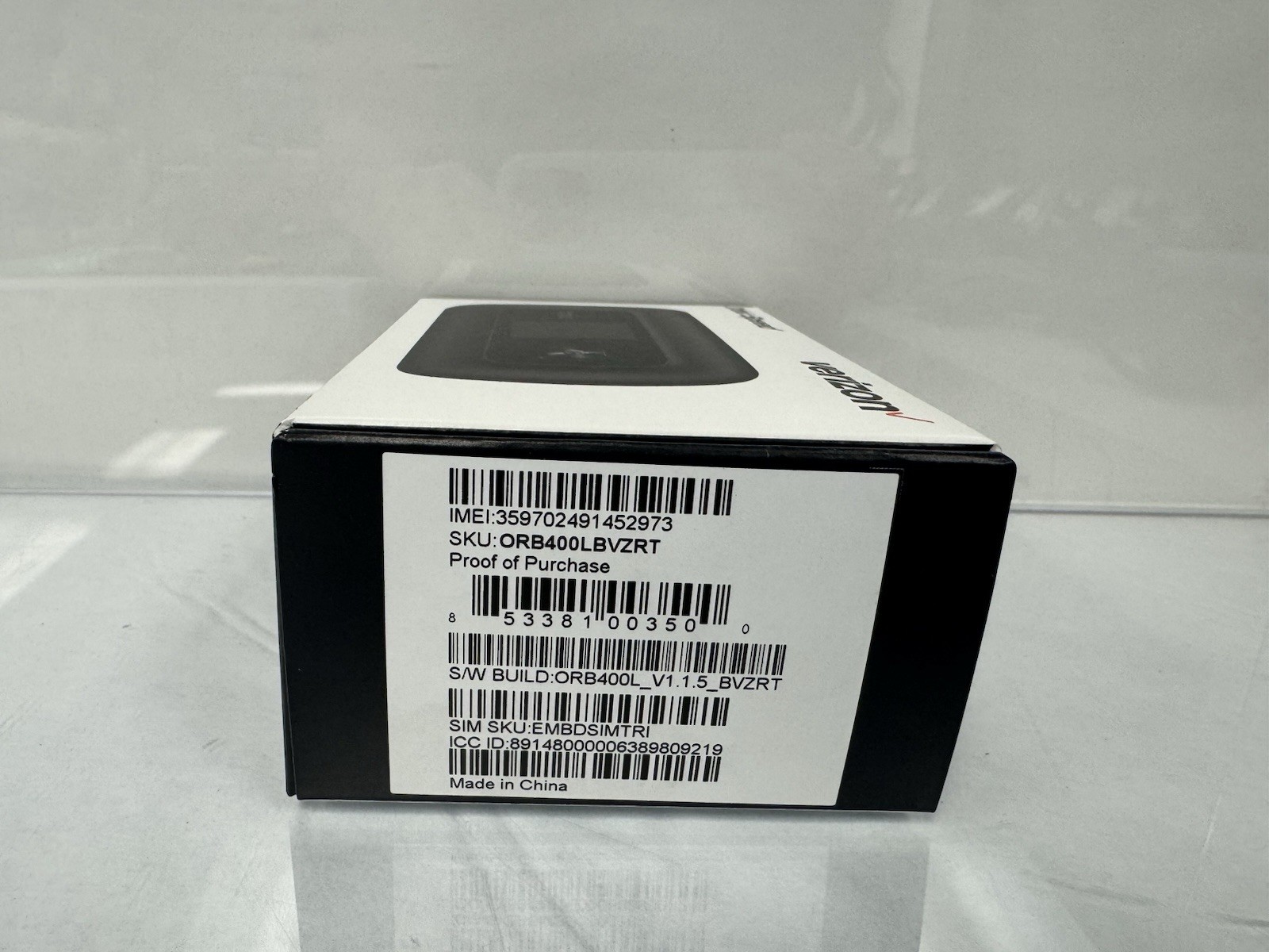 New Verizon Orbic Speed RC400L Mobile Wi-Fi Hotspot 4G LTE ORB400LBVZRT