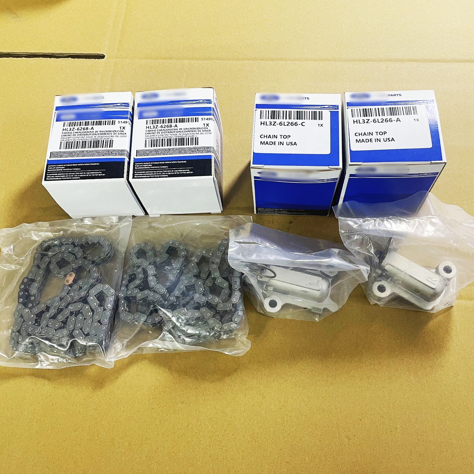 For 17-24 Ford F150 3.5L Ecoboost Chains, Guides, Tensioners W/ PHASERS KIT NEW