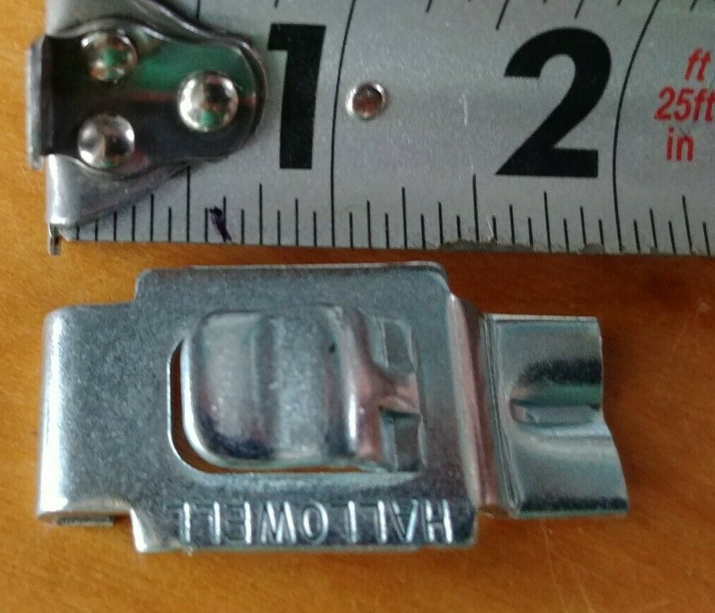 4 Hallowell Steel Shelf Support Clips / Brackets for Commercial Metal Shelving