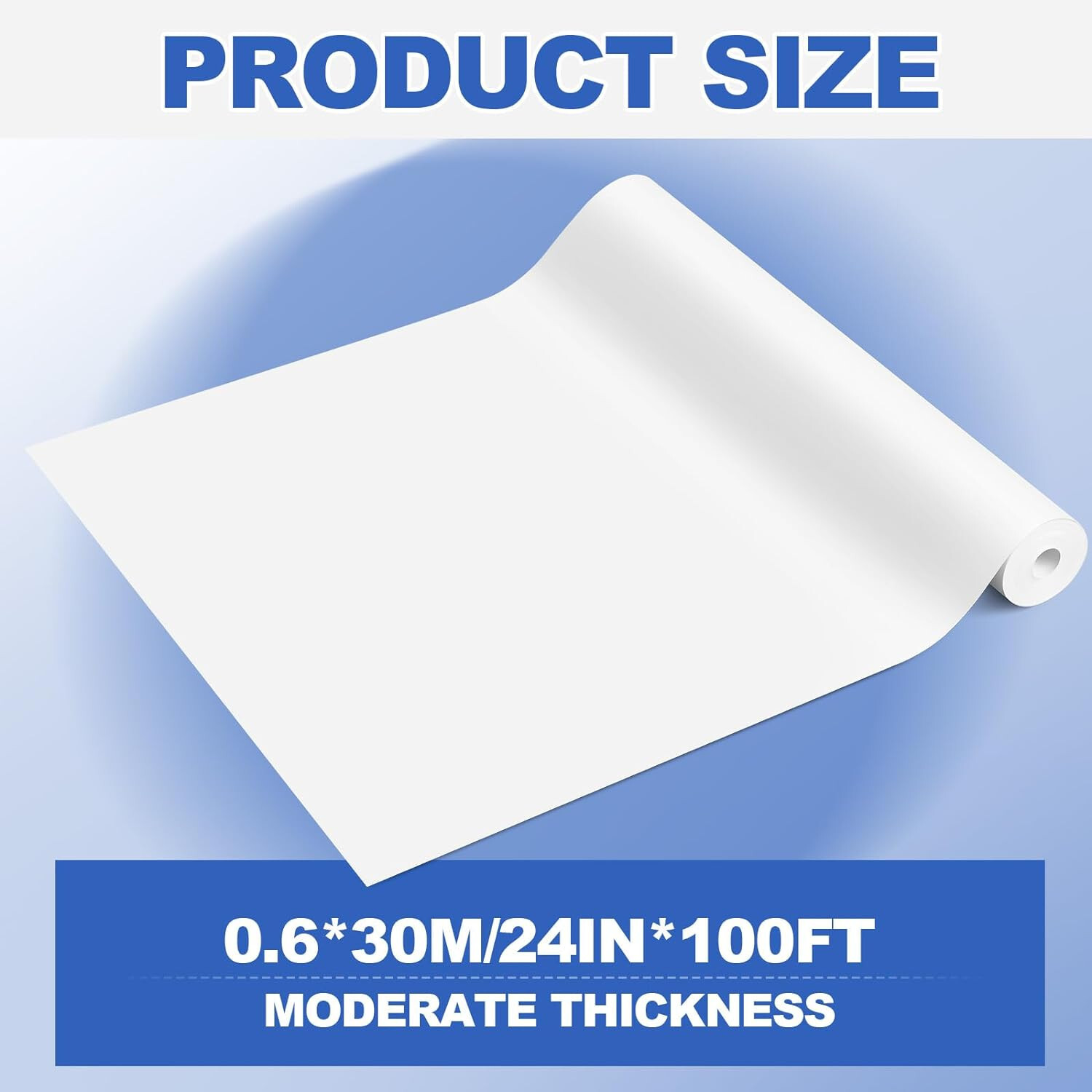 24 inch x 100 ft Matte Photo Peel sticker paper roll Adhesive Vinyl Waterproof n