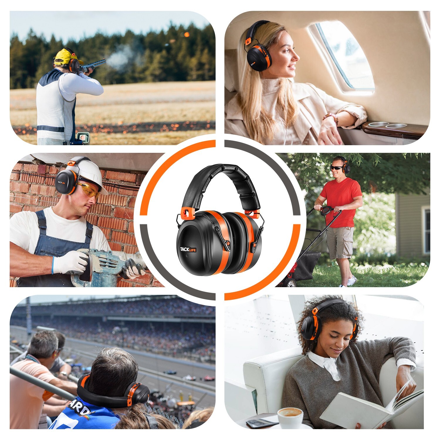 Tacklife Noise Reducing Folding Shooters Hearing Protection Ear Muffs