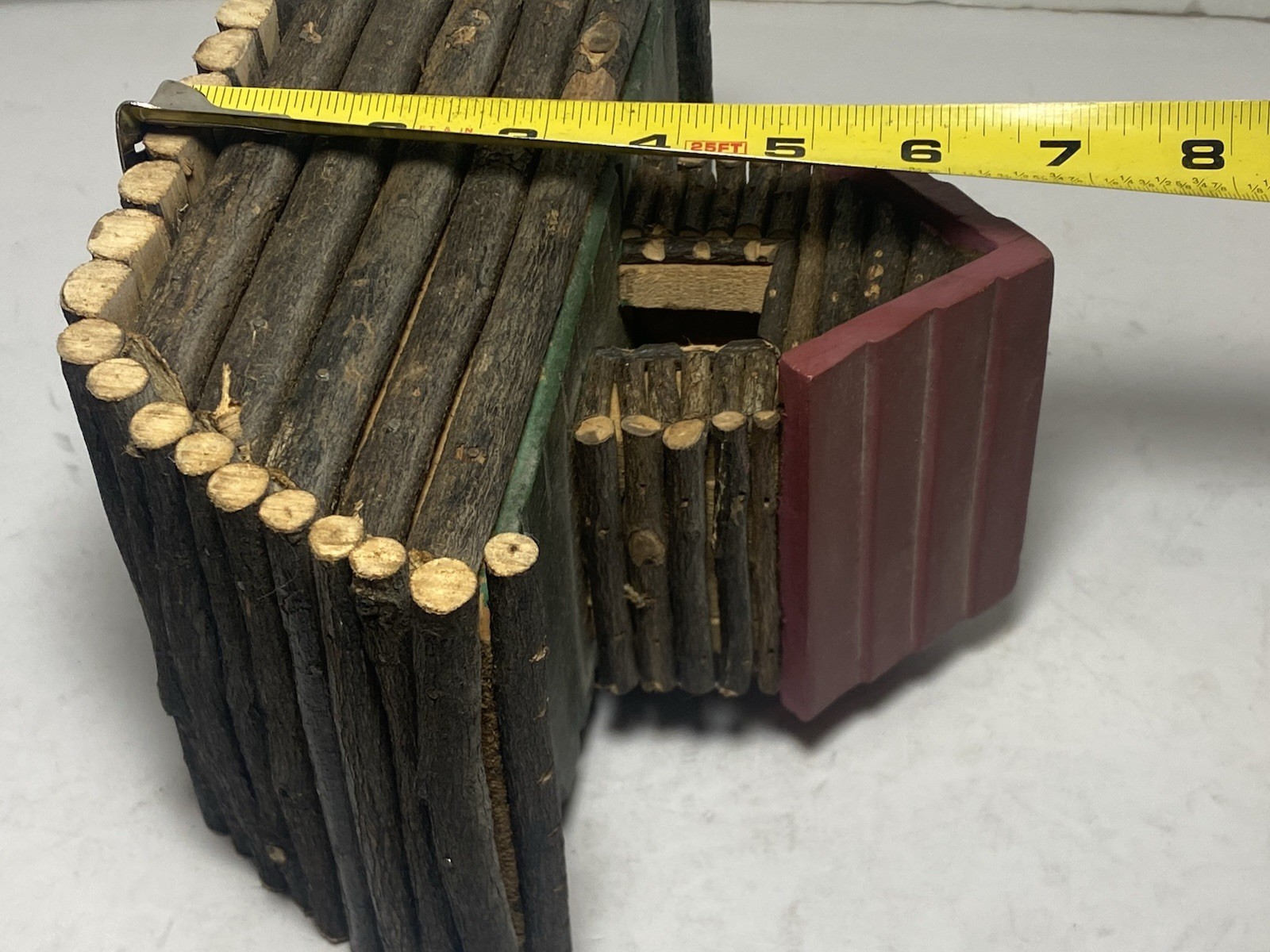 Hand Crafted Wooden Folk Art Noah's Ark Boat Ship Floating