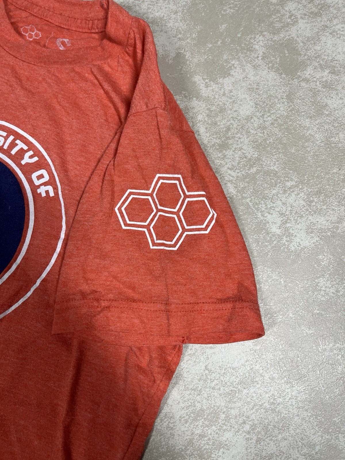 Rudis Illinois Illini Heather Orange Wrestling Shirt Size Small 1326