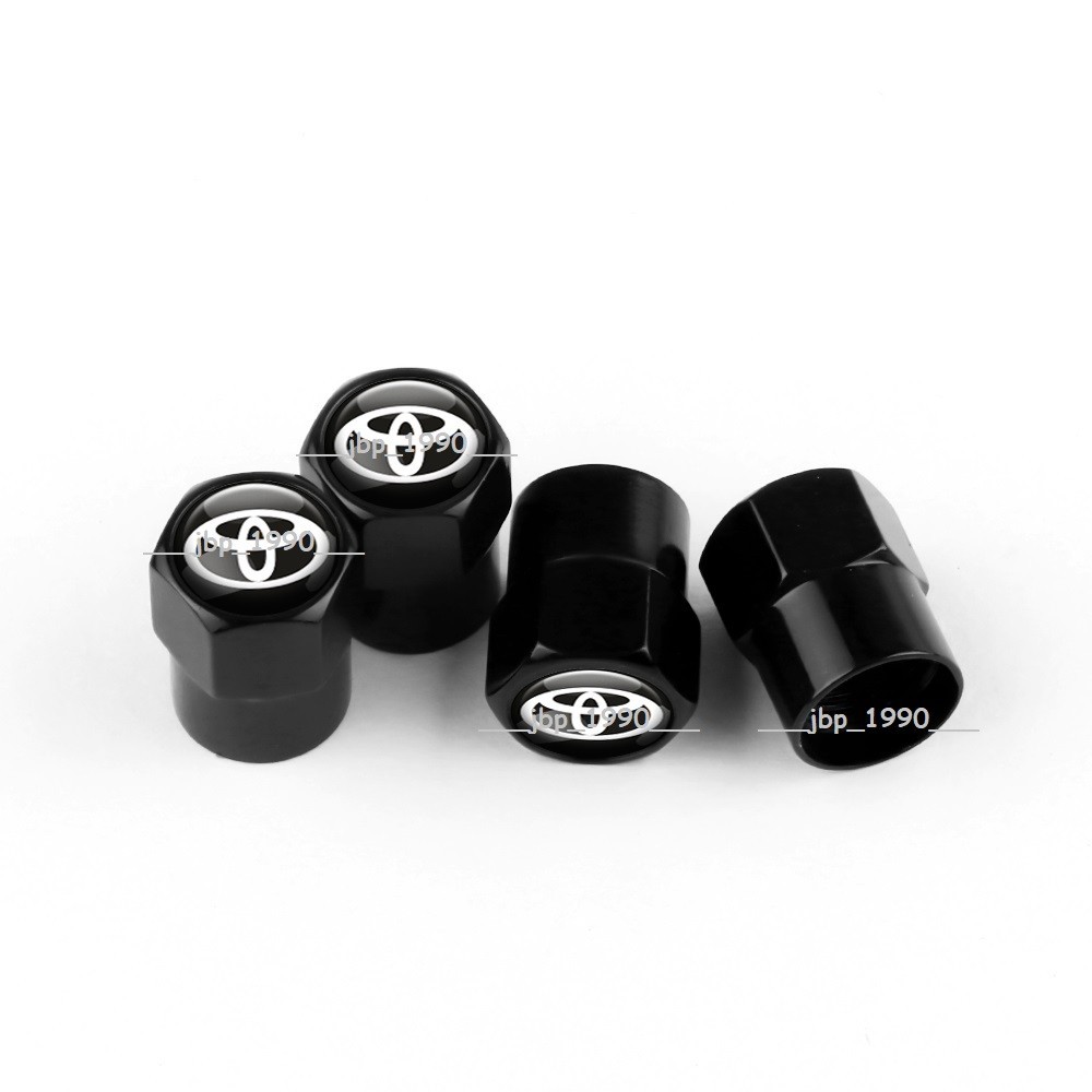 Universal Fits Toyota Tire Air Valve Stem Caps for Cars, Trucks, SUVs, Vans