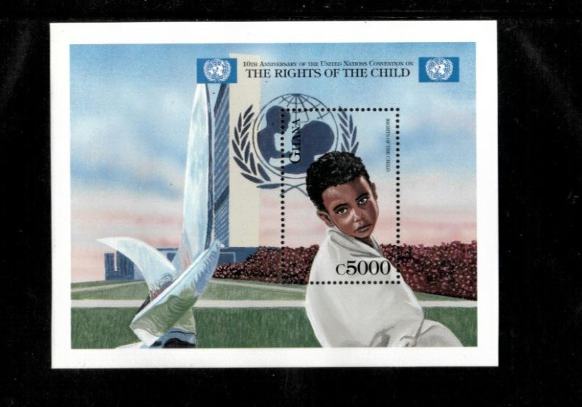 Ghana 1999 - The Rights of the Child - Souvenir Stamp Sheet - Scott #2137 - MNH