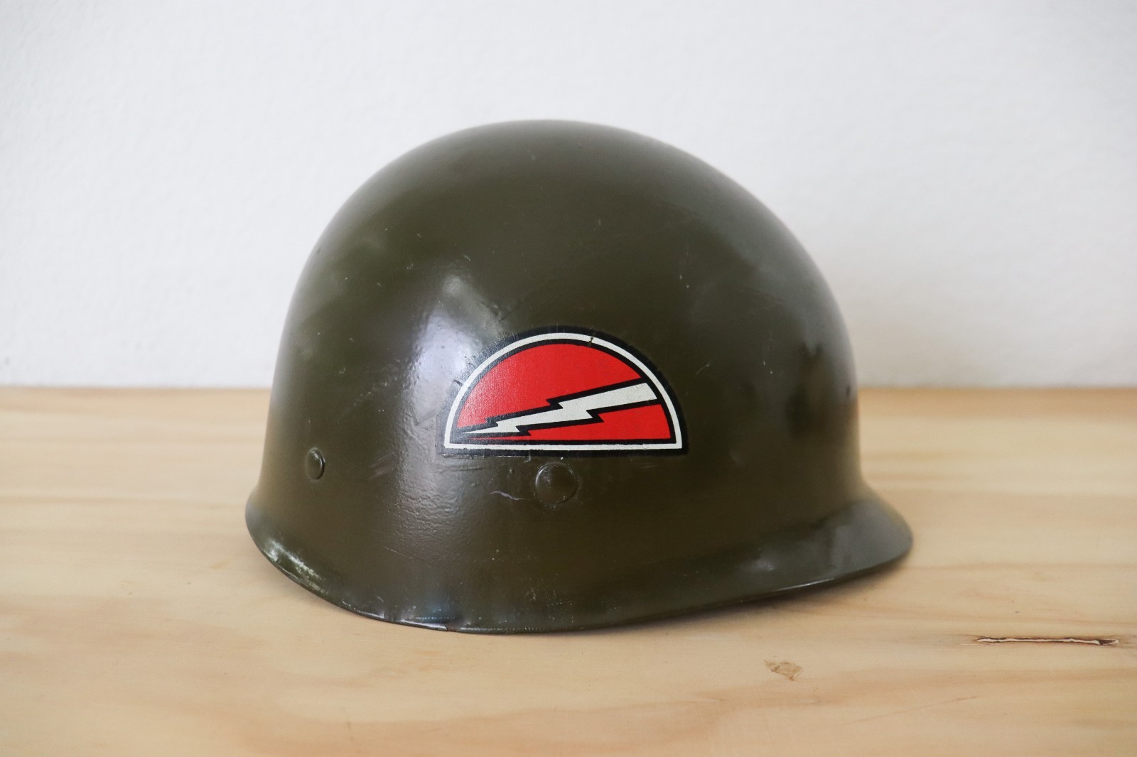 WW2 US ARMY M1 HELMET WESTINGHOUSE LINER 78TH INFANTRY DIVISION W/Emblems