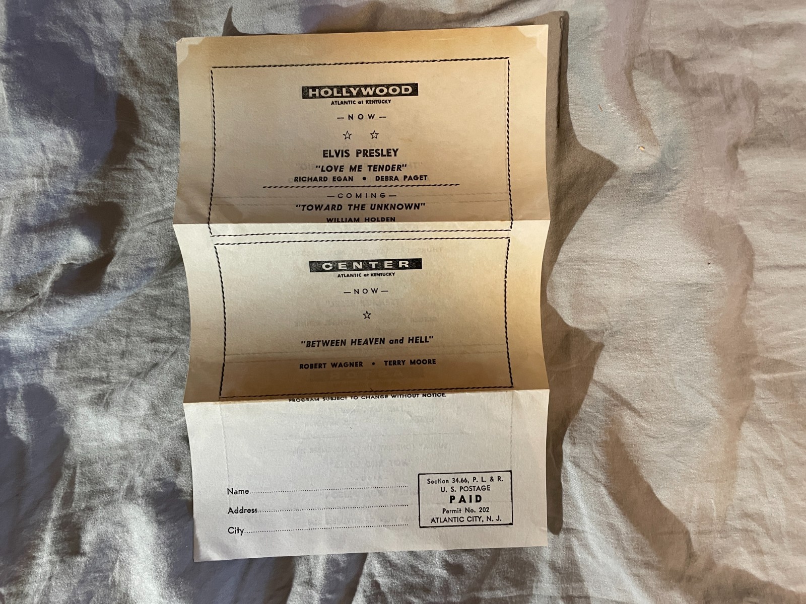 1956 Elvis Presley Love Me Tender Ad Herald Movie Promo Advertisement