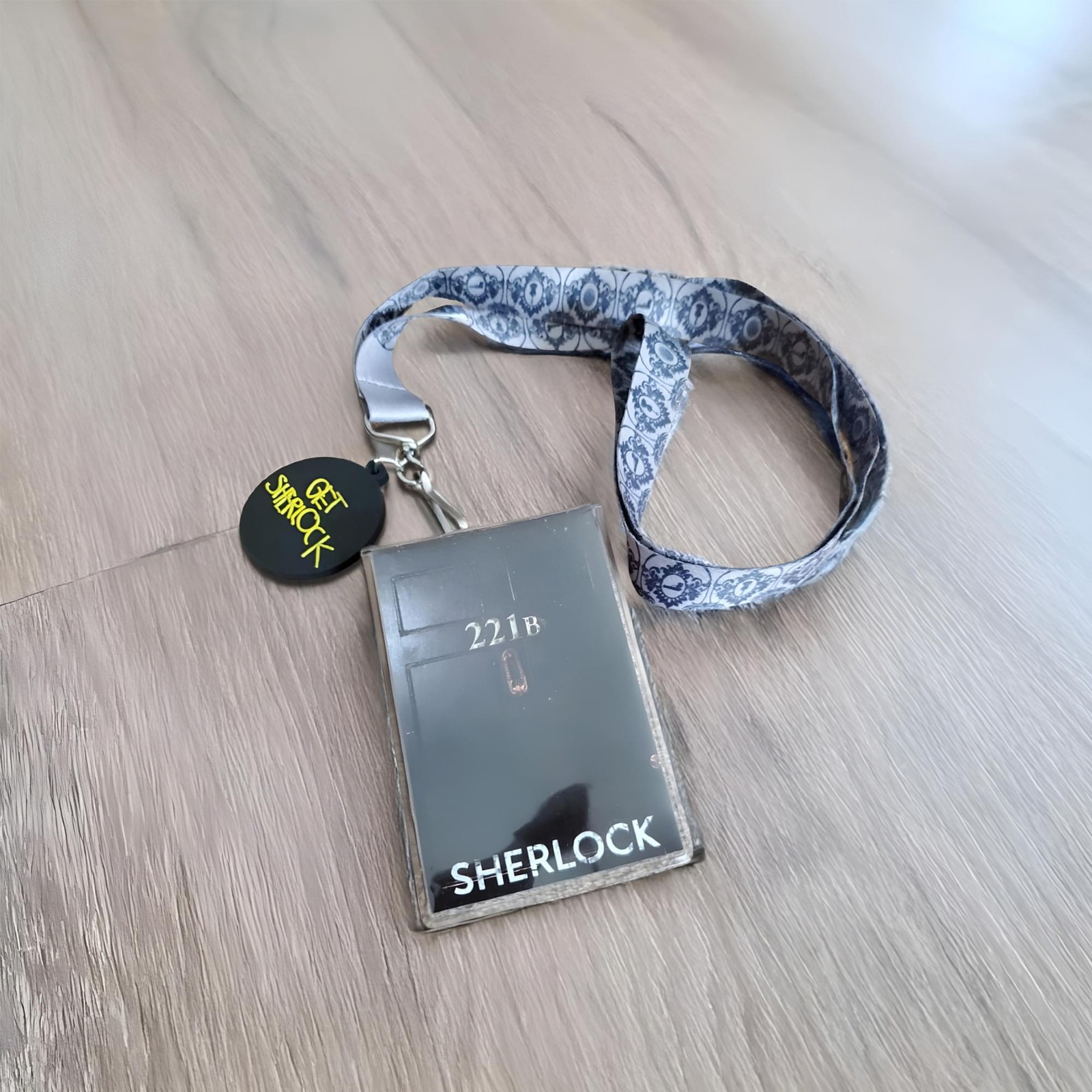 Sherlock Holmes 221B with 2D Get Sherlocked Lanyard Charm