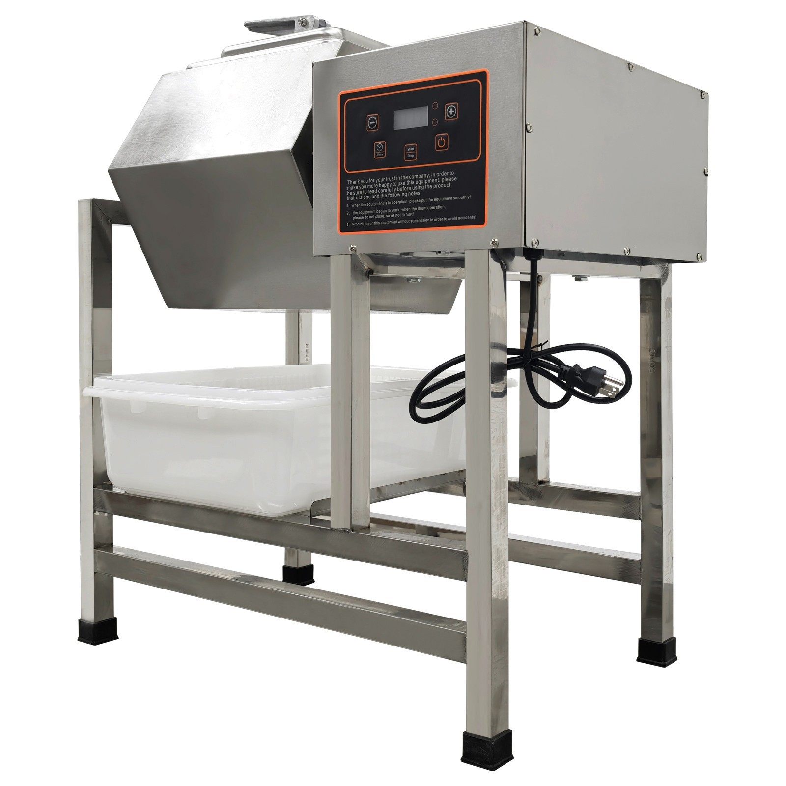38L Commerical Chicken Marinating Machines Automatic Meat Tumbler Machine 110V
