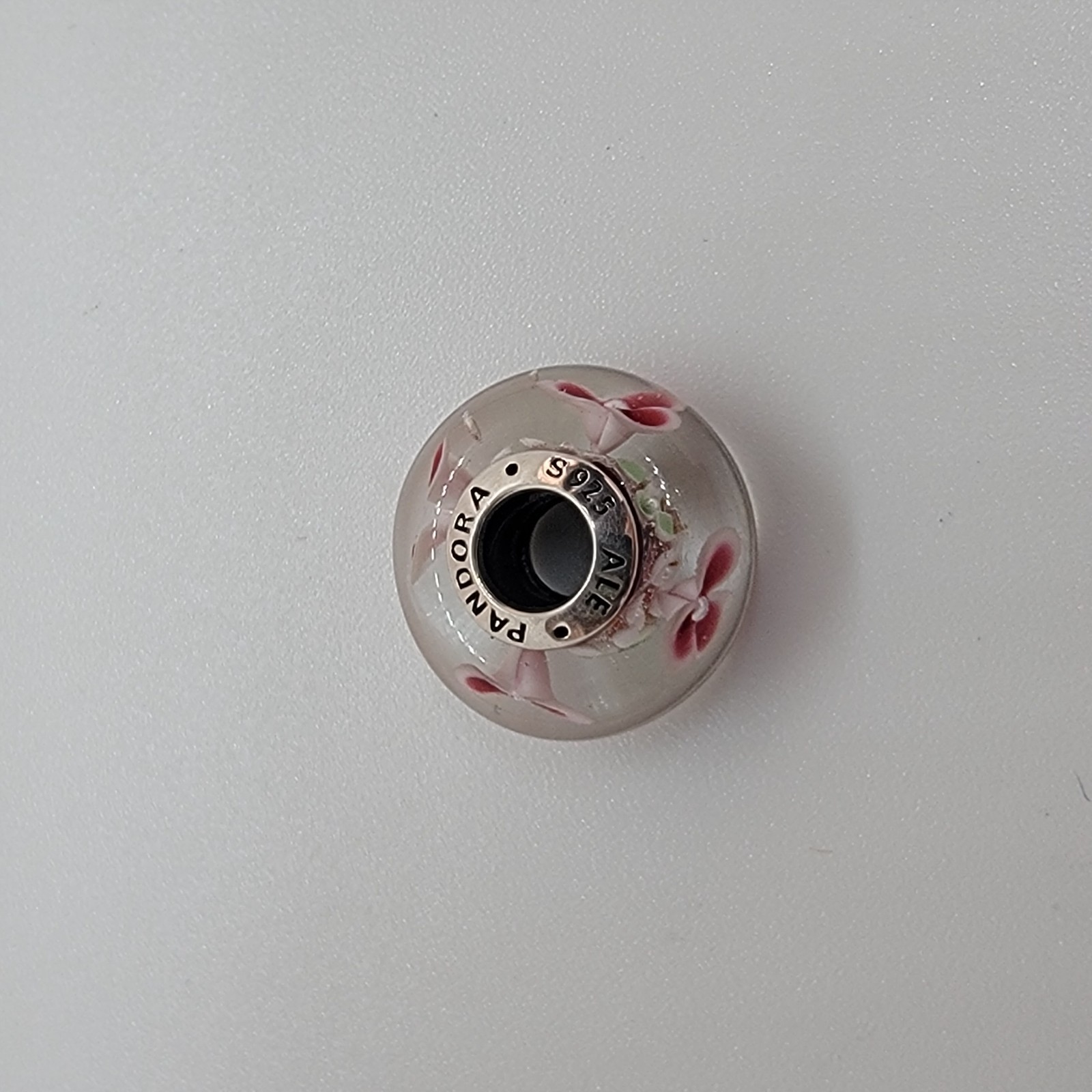 Pandora Garden Flowers Murano Glass Charm