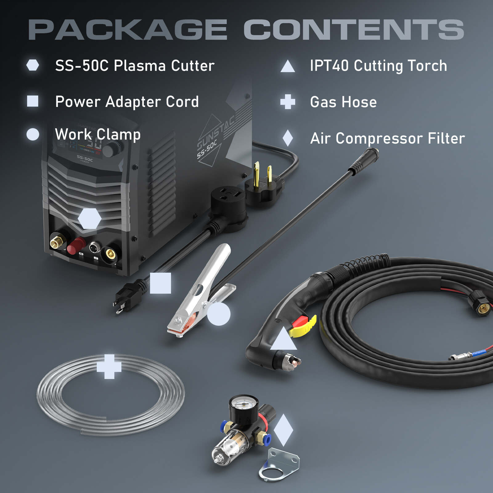 Plasma Cutter Machine 50A Non High Frequency Non-Touch Pilot Arc 110/220V