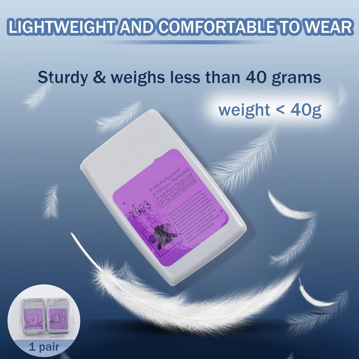 6200 Half Face Gas Respirator Mask with 7093 Filters for Chemicals Spray Paint