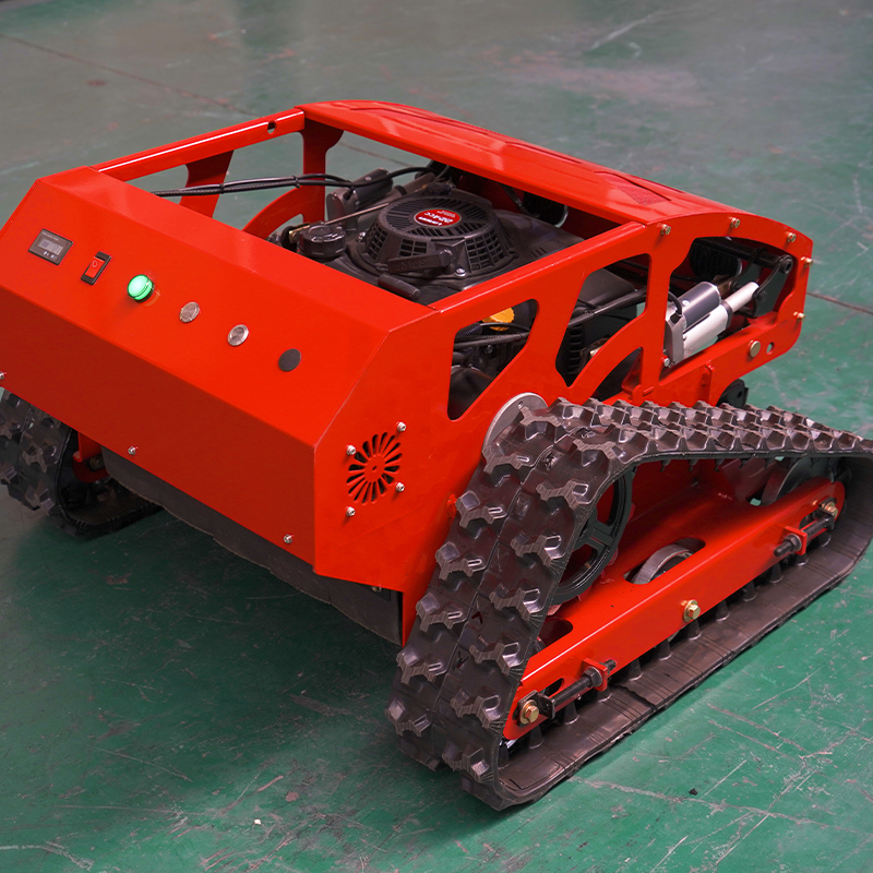 Remote control automatic lawn mower 9hp 45° climbing adjustable mowing height