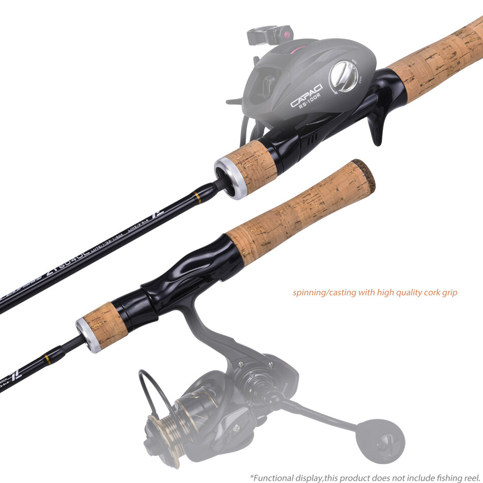 ZT Ultralight Spinning Rod 6' Travel Fishing Rod Fast 2-6 lb Casting Rod 4+1pcs
