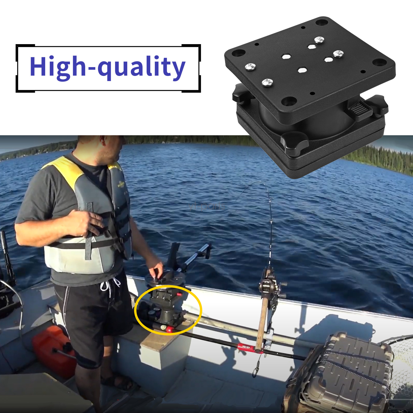 1026 (2 sets) Swivel Pedestal Mount for All Downrigger Models