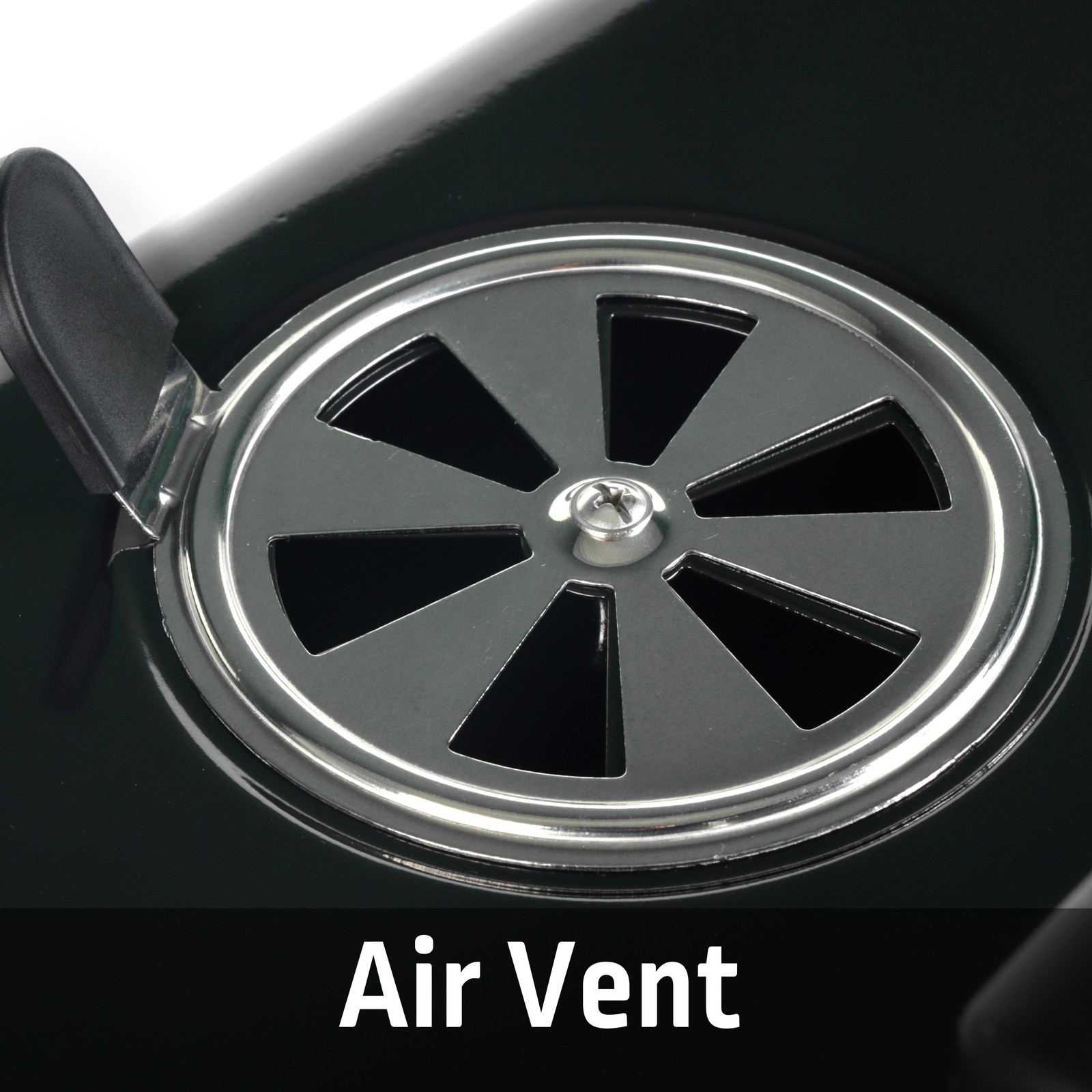 Charcoal Grill, 17.5 Inch Charcoal Grill with Wheels, Black