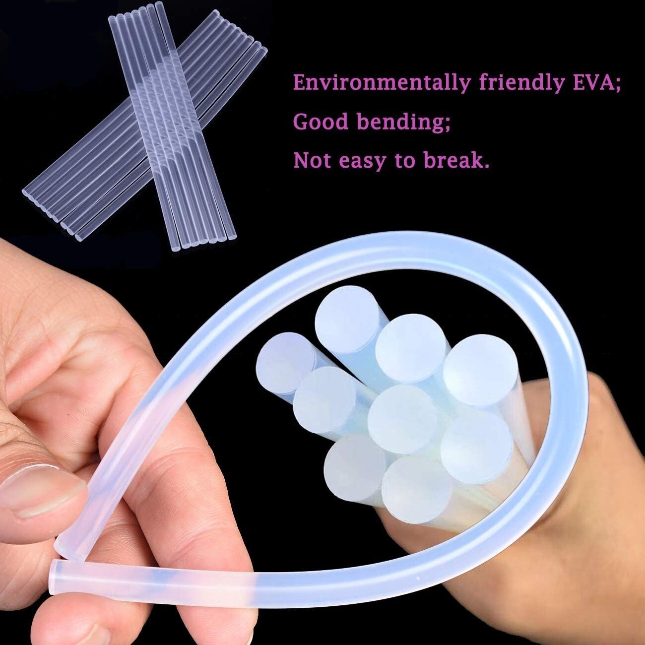 50 Pcs Mini Hot Glue Sticks for Glue Guns, 5.8" Long x 0.27" Diameter Small Size