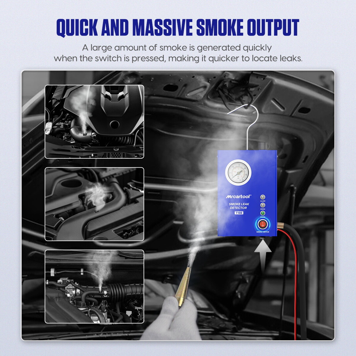 Auto EVAP Smoke Machine Exhaust Intake Vacuum Diagnostic Smoke Leak Detector NEW