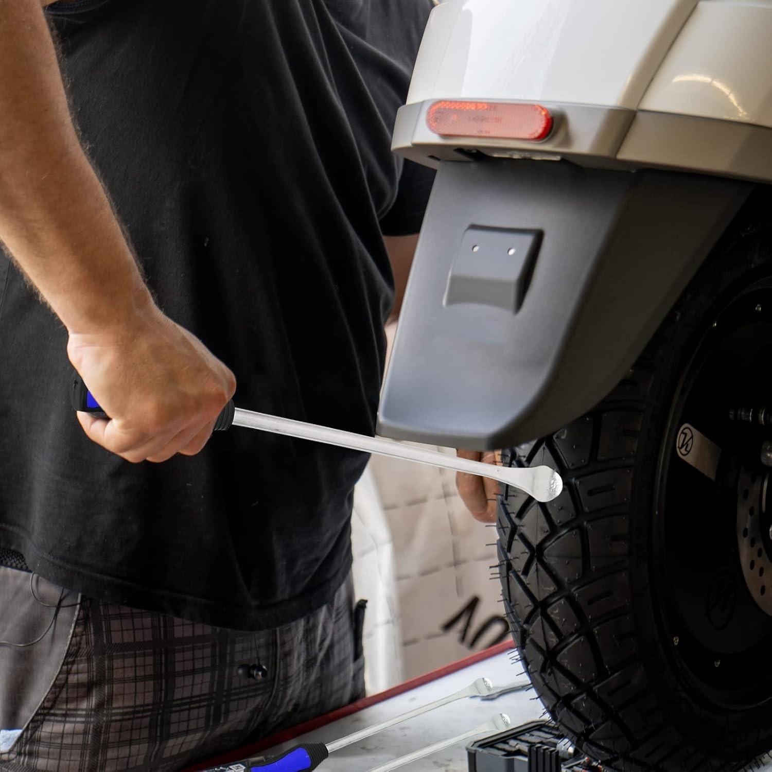 14.5in Steel Tire Spoons Tire Changing Kit for Motorcycle Dirt Bike Lawn Tractor