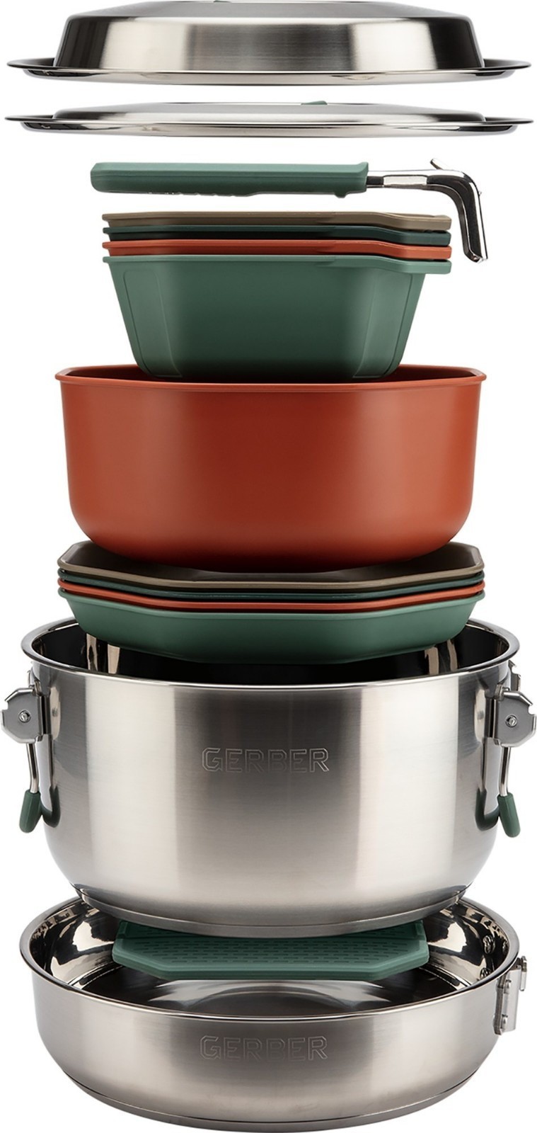 Gerber Gear 16 Piece ComplEAT Cook Set - Dishwasher-Safe Camping Cookware