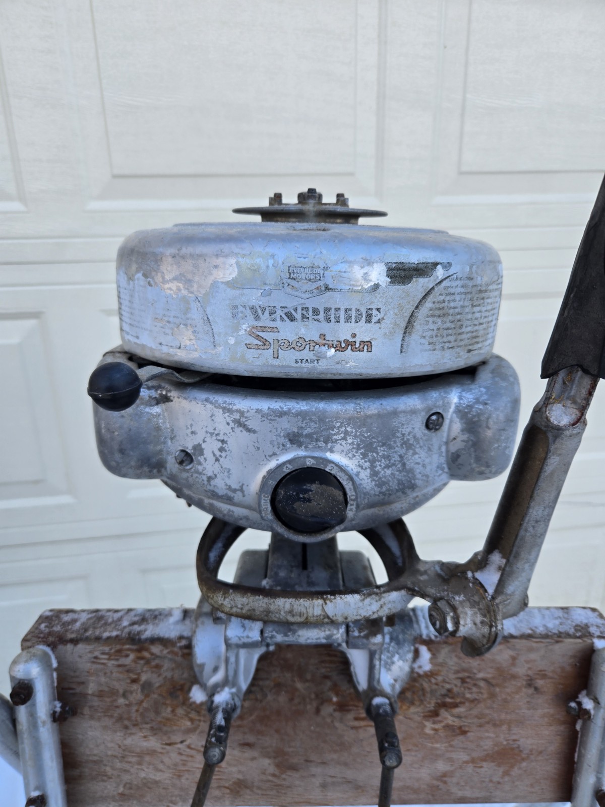 Antique 1941 Evinrude 4371 Sportwin 3.3hp Outboard Boat Motor Turns Over & Spark