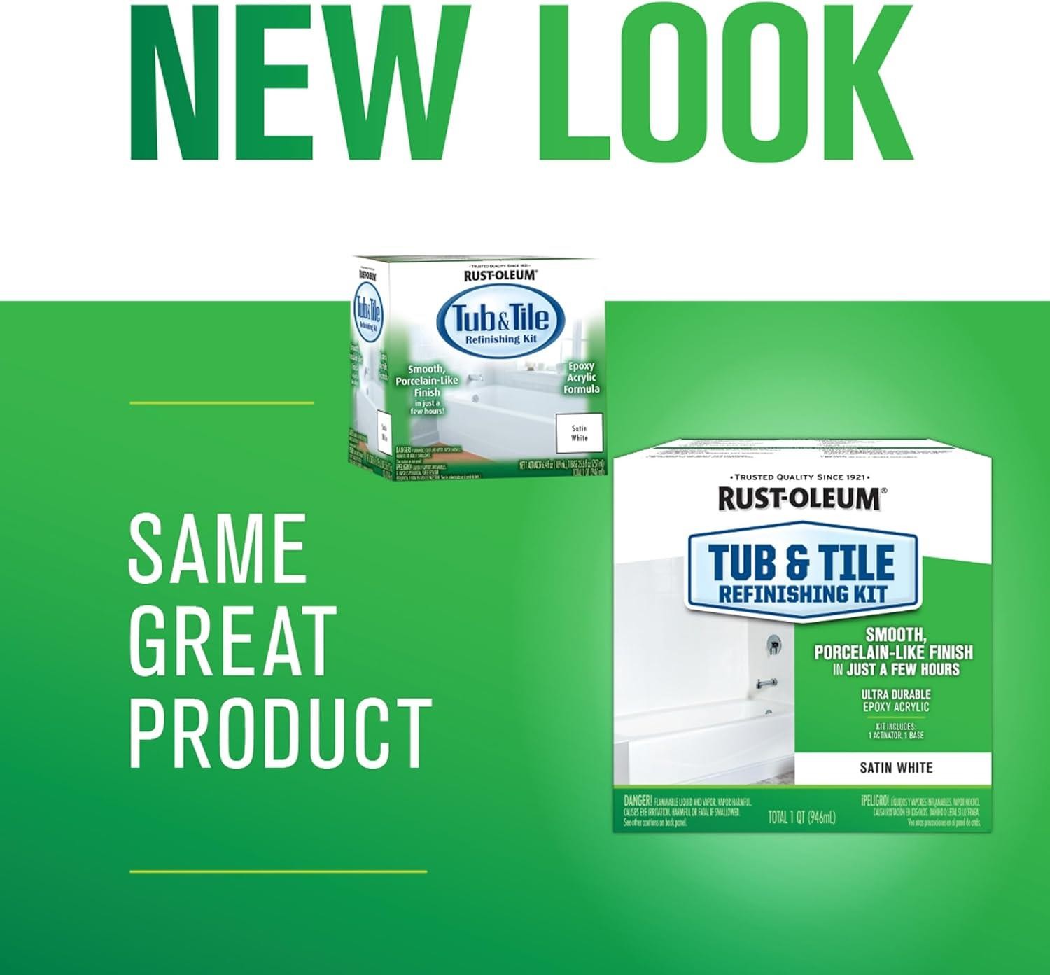 Rust-Oleum Specialty Tub & Tile Refinishing Kit, Satin White- 385279