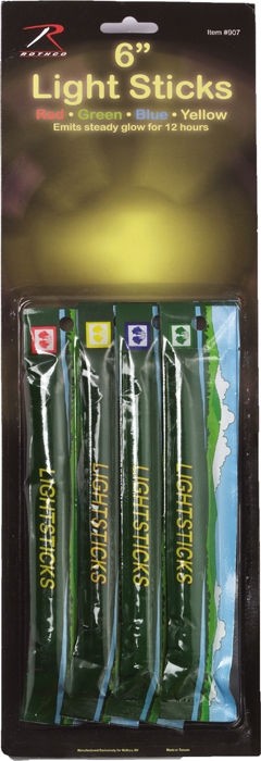 4 Pack Glow In The Dark Chemical Lightsticks 12 Hours Long Lasting